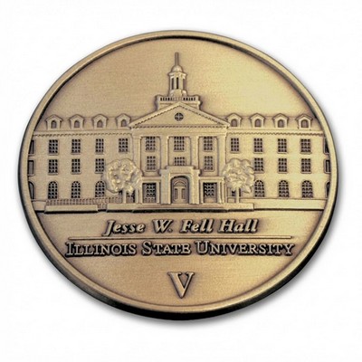 Die Struck Solid Brass Coin (1.5"x0.125")