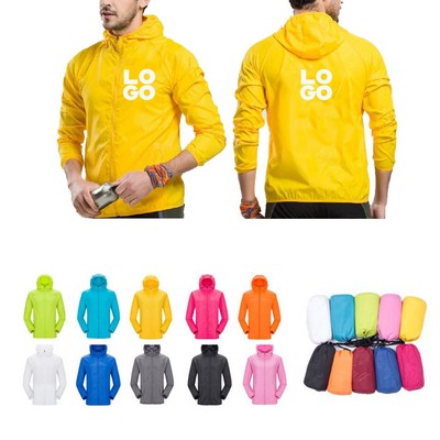 Unisex Hooded Quick Dry Jacket