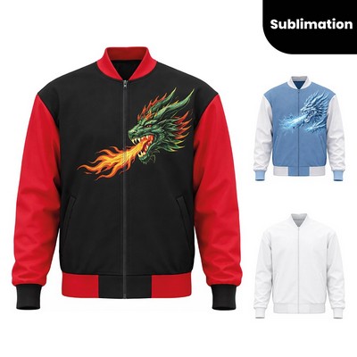 Custom Full Color Bomber Jacket with Sublimation