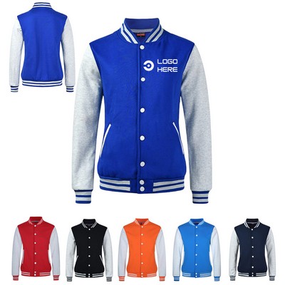 Baseball Jacket Varsity Sweater 100 Cotton