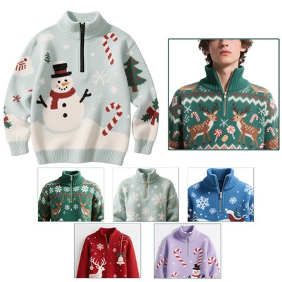 Custom Festive Reindeer Sweater