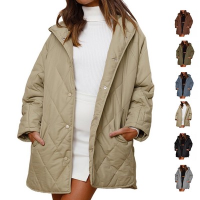 Women's Quilted Hooded Winter Jacket