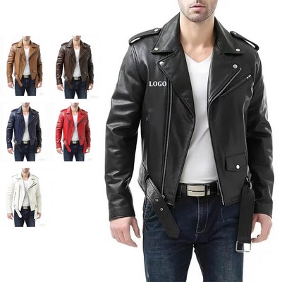 Men Faux Bomber Jacket