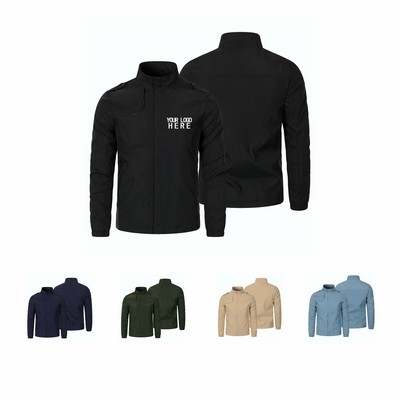 Solid Color Long Sleeve Jacket