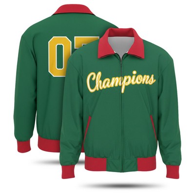 Men's Sublimated Full Zip Varsity Jacket