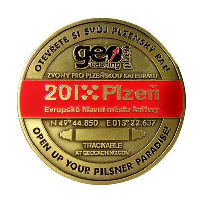 Custom 2" 2 Colors 2 Sided Zinc Challenge Coin