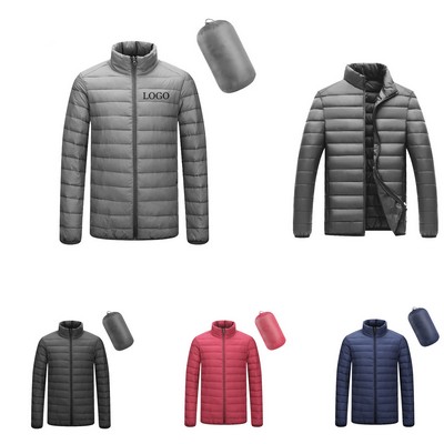 Light and Warm Portable Puffer Jacket for Men