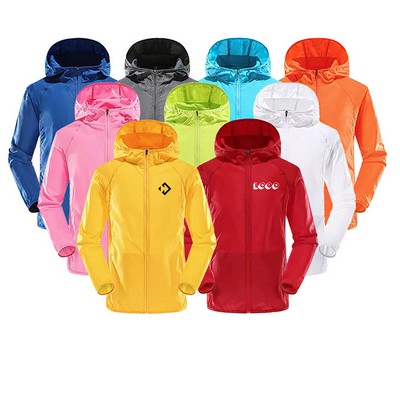 Unisex UPF Windbreaker Hoody Jacket