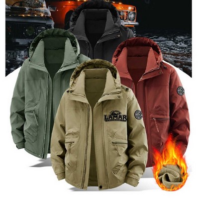 Men's Winter Water Resistant Fleece Coats