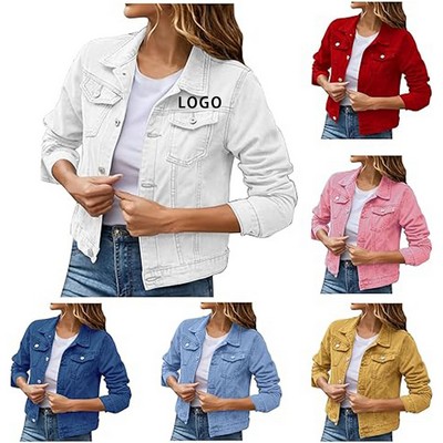 Women's Long Sleeved Denim Jacket