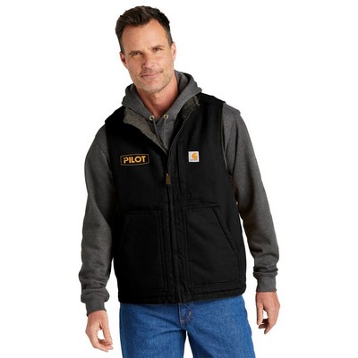Carhartt® Sherpa-Lined Mock Neck Embroidered Vest